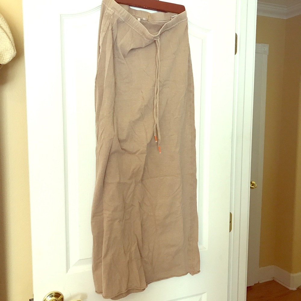 Michael Stars tan boho maxi skirt